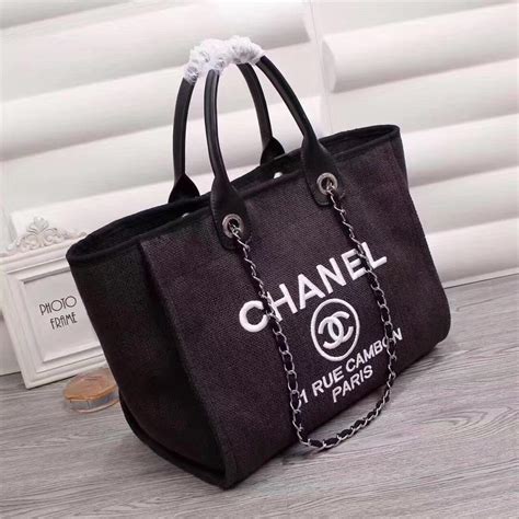 chanel canvas tote bag replica|knockoff chanel bags.